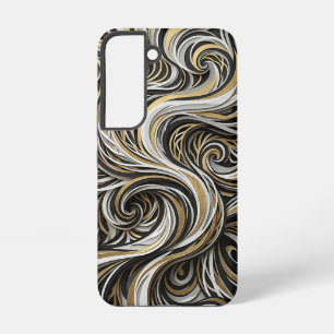 Abstrakte Rauchwirbel Gold Papier Samsung Hüllen Galaxy Hülle
