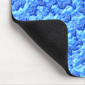 Abstrakte raue Oberfläche Blau Mousepad (Ecke)