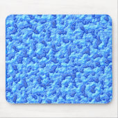 Abstrakte raue Oberfläche Blau Mousepad (Vorne)