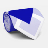 Abstrakte Raute Blau Krawatte (Gerollt)