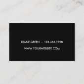 Abstrakte Rays Business Card Visitenkarte (Rückseite)