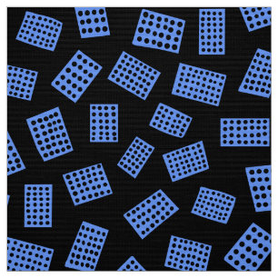 Abstrakte Rechtecke 081122 - Baby Blue on Black Stoff
