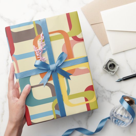 Abstrakte Rechtecke Geschenkpapier (Schenken)