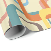 Abstrakte Rechtecke Geschenkpapier (Rolleneckpunkt)