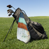 Abstrakte Rechtecke Golfhandtuch (Gras)