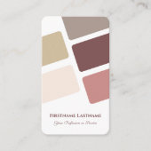 Abstrakte Rechtecke harmonische Farbpalette Visitenkarte (Vorderseite)