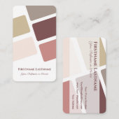 Abstrakte Rechtecke harmonische Farbpalette Visitenkarte (Vorne/Hinten)