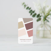 Abstrakte Rechtecke harmonische Farbpalette Visitenkarte (Stehend Vorderseite)