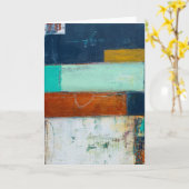 Abstrakte Rechtecke Karte (Gelbe Blume)