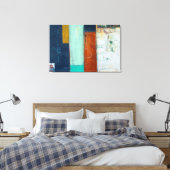 Abstrakte Rechtecke Leinwanddruck (Insitu (Schlafzimmer))