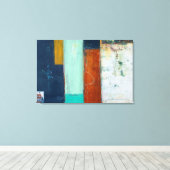 Abstrakte Rechtecke Leinwanddruck (Insitu (Holzboden))