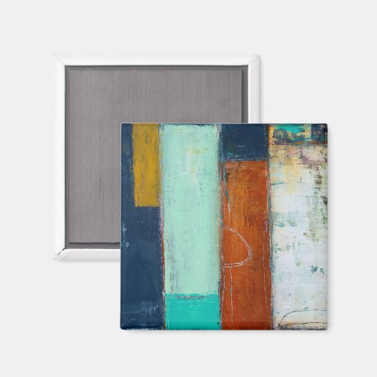 Abstrakte Rechtecke Magnet (Vorderseite/Rückseite)