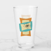 Abstrakte Rechtecke Mitte des Jahrhunderts Moderne Glas (Rückseite)