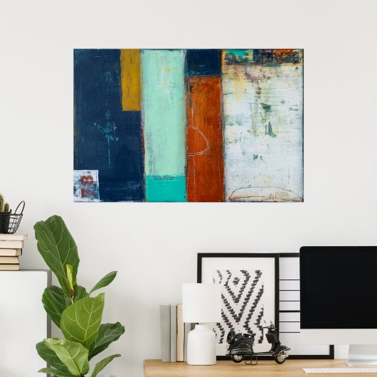 Abstrakte Rechtecke Poster (Heimbüro)