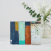 Abstrakte Rechtecke Postkarte (Stehend Vorderseite)