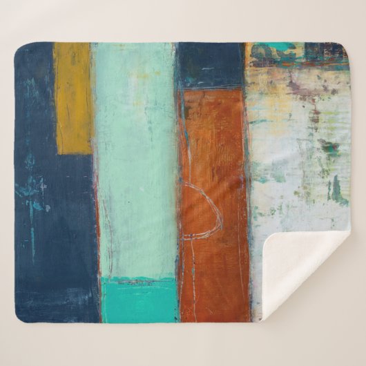 Abstrakte Rechtecke Sherpadecke (Vorderseite (Horizontal))