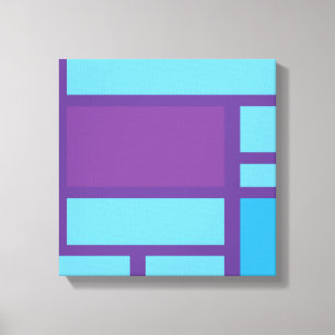 Abstrakte Rechtecke überzogene Leinwand