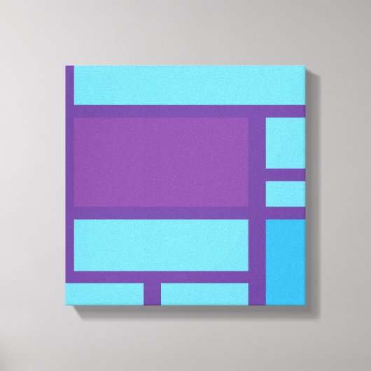 Abstrakte Rechtecke überzogene Leinwand (Vorderseite)