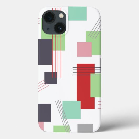 Abstrakte Rechtecke und Linien Case-Mate iPhone Hülle (Rückseite)