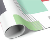 Abstrakte Rechtecke und Linien  Geschenkpapier (Rolleneckpunkt)