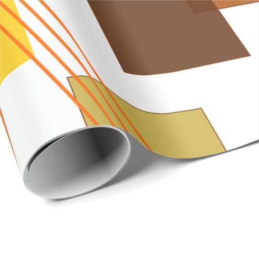 Abstrakte Rechtecke und Linien Geschenkpapier (Rolleneckpunkt)