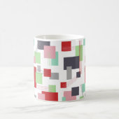 Abstrakte Rechtecke und Linien Kaffeetasse (Mittel)