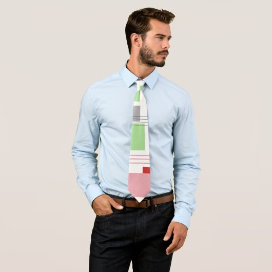 Abstrakte Rechtecke und Linien Krawatte (Beispiel)