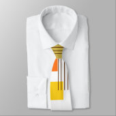 Abstrakte Rechtecke und Linien Krawatte (Gebunden)