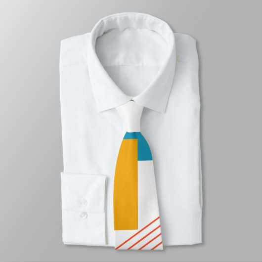 Abstrakte Rechtecke und Linien Krawatte (Gebunden)