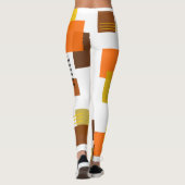 Abstrakte Rechtecke und Linien Leggings (Rückseite)