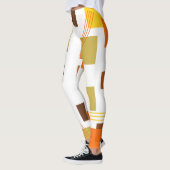 Abstrakte Rechtecke und Linien Leggings (Links)
