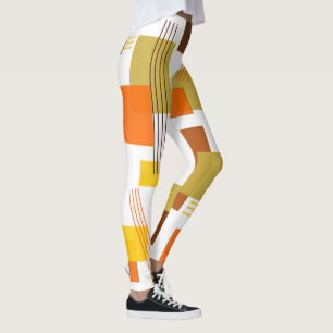 Abstrakte Rechtecke und Linien Leggings