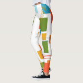 Abstrakte Rechtecke und Linien Leggings (Links)