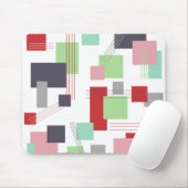 Abstrakte Rechtecke und Linien Mousepad (Mit Mouse)