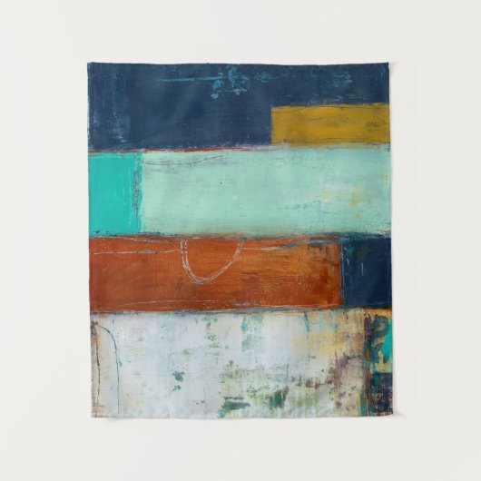 Abstrakte Rechtecke Wandteppich (Vorderseite)