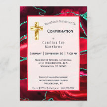 Abstrakte Red Agate Watercolor-Bestätigung