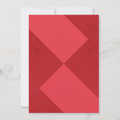 Abstrakte Red Diamond Flat Card - Anpassbar Save The Date (Vorderseite)