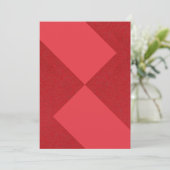 Abstrakte Red Diamond Flat Card - Anpassbar Save The Date (Stehend Vorderseite)