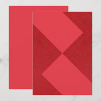 Abstrakte Red Diamond Flat Card - Anpassbar