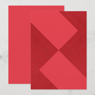 Abstrakte Red Diamond Flat Card - Anpassbar Save The Date