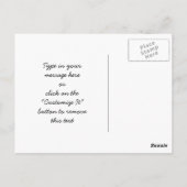 Abstrakte Red Poppies Blue Sky aus gefestigtem Gla Postkarte (Rückseite)