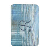 Abstrakte Reflektion Mit Monogramm Initialpush Badematte (Vorderseite Vertikal)