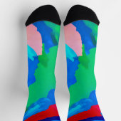 Abstrakte Reflektion Socken (Oben)