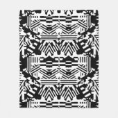 Abstrakte Reflektionen: Linien, Kuben und Monochro Fleecedecke (Vorderseite)
