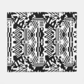 Abstrakte Reflektionen: Linien, Kuben und Monochro Fleecedecke (Vorderseite (Horizontal))