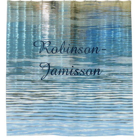 Abstrakte Reflektionsdusche Vorhang Hyphenidname (Vorderseite)