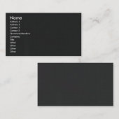 Abstrakte Reflexion in metallisiertem Plastik-Film Visitenkarte (Vorne/Hinten)