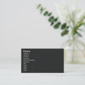 Abstrakte Reflexion in metallisiertem Plastik-Film Visitenkarte (Stehend Vorderseite)