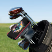 Abstrakte Reflexionen: Nilpferd Farbsplash, Golf Headcover (In Situ)