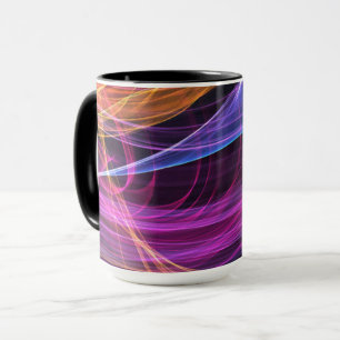 Abstrakte Regenbogen-Lichter Wirbel-Lichter Tasse
